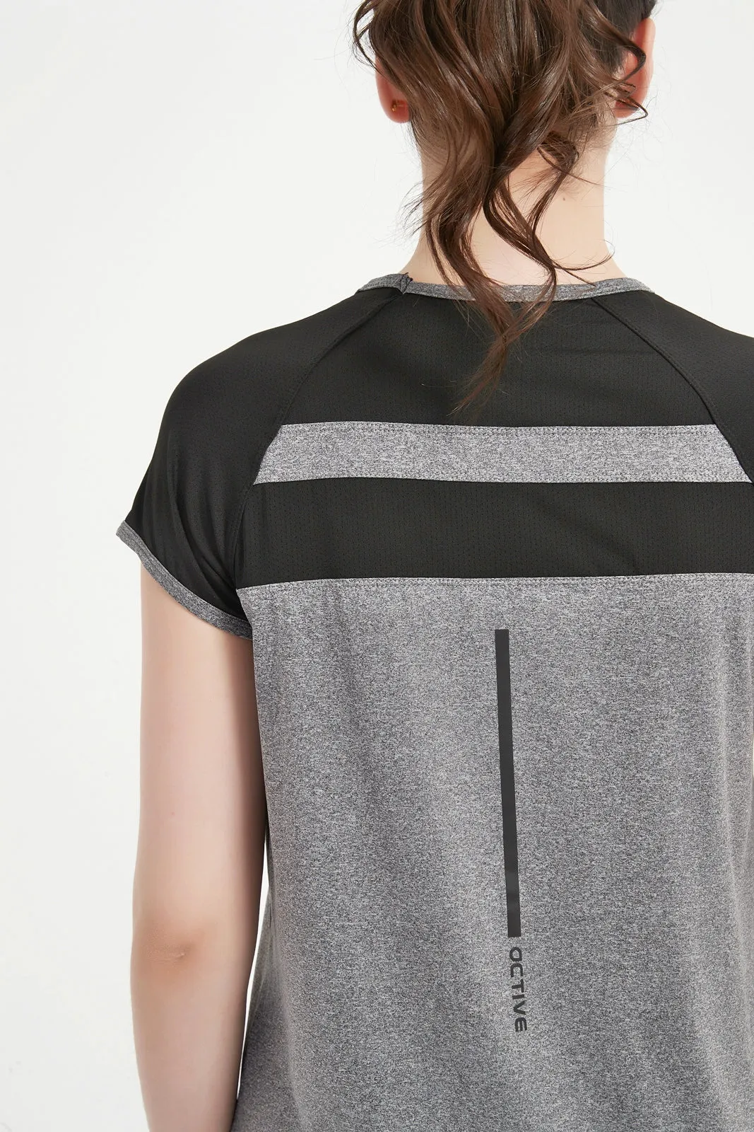 Women's Short Set-In Sleeve Crew Neck Tee