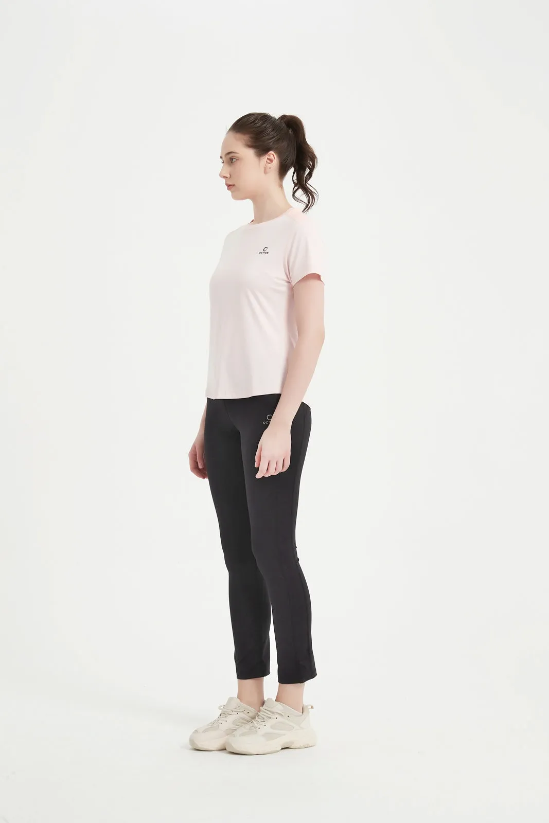 Women's Short Set-In Sleeve Crew Neck Tee