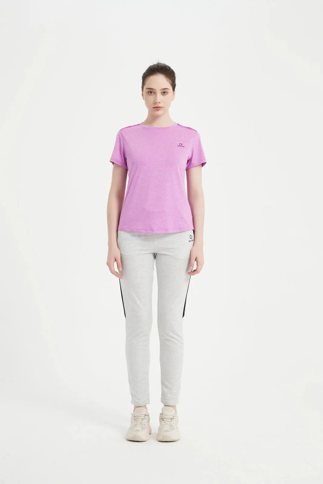 Women's Short Set-In Sleeve Crew Neck Tee