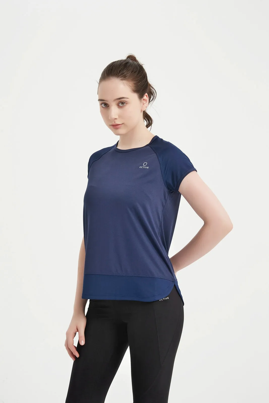 Women's Short Set-In Sleeve Crew Neck Tee