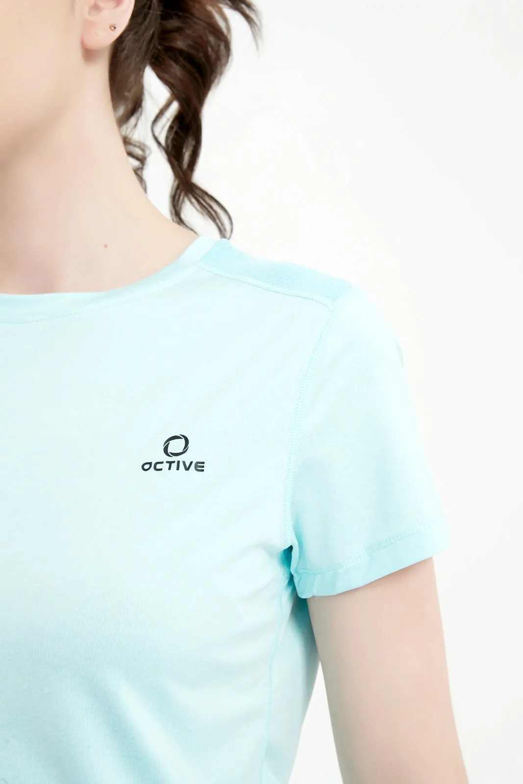 Women's Short Set-In Sleeve Crew Neck Tee