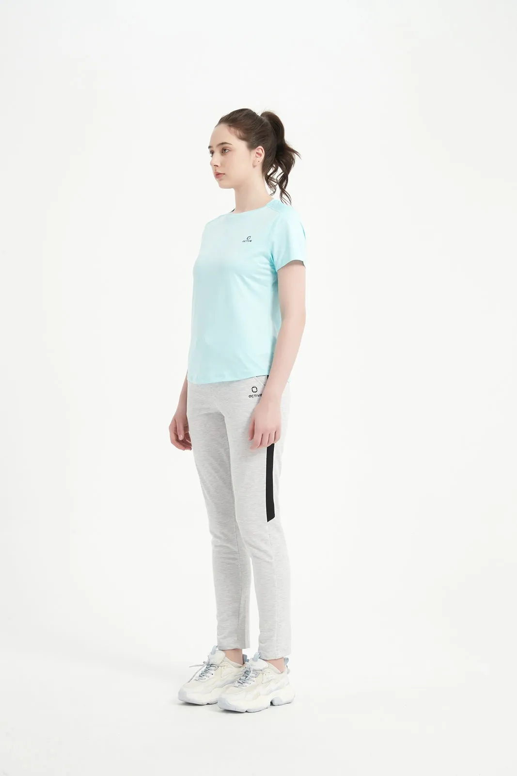 Women's Short Set-In Sleeve Crew Neck Tee
