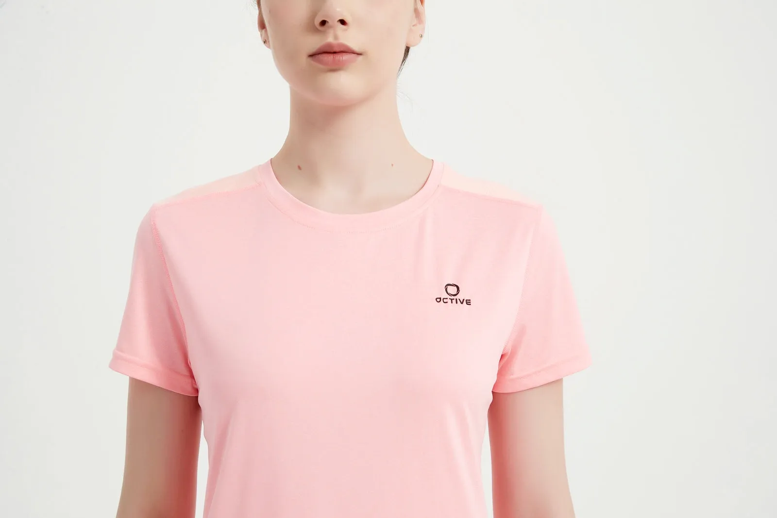 Women's Short Sleeved Printed Mesh Tee