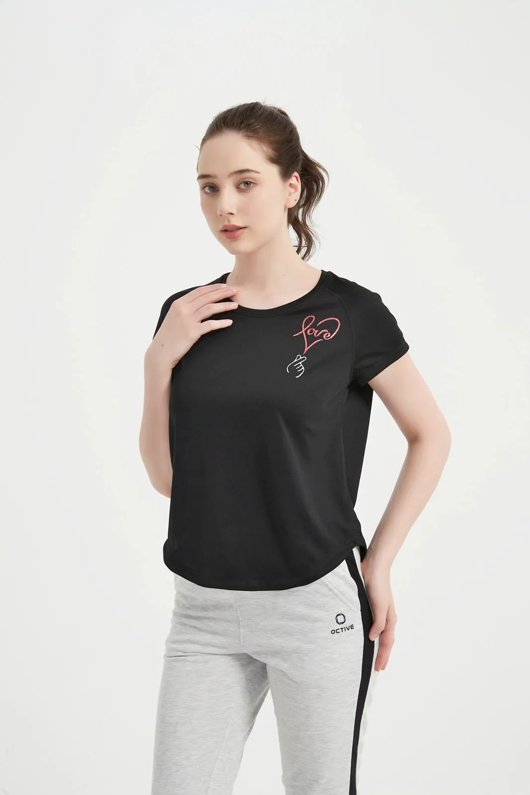 Women's SS Crew Neck Raglan Tee