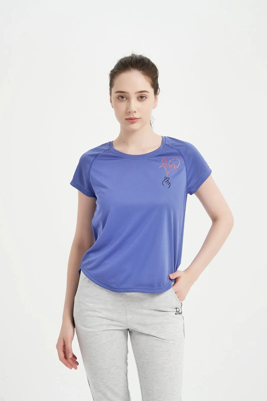 Women's SS Crew Neck Raglan Tee