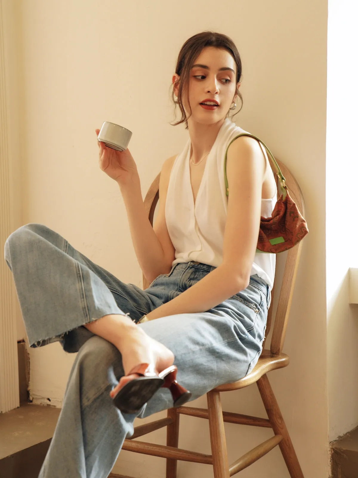 Wool Blend Knit Vest