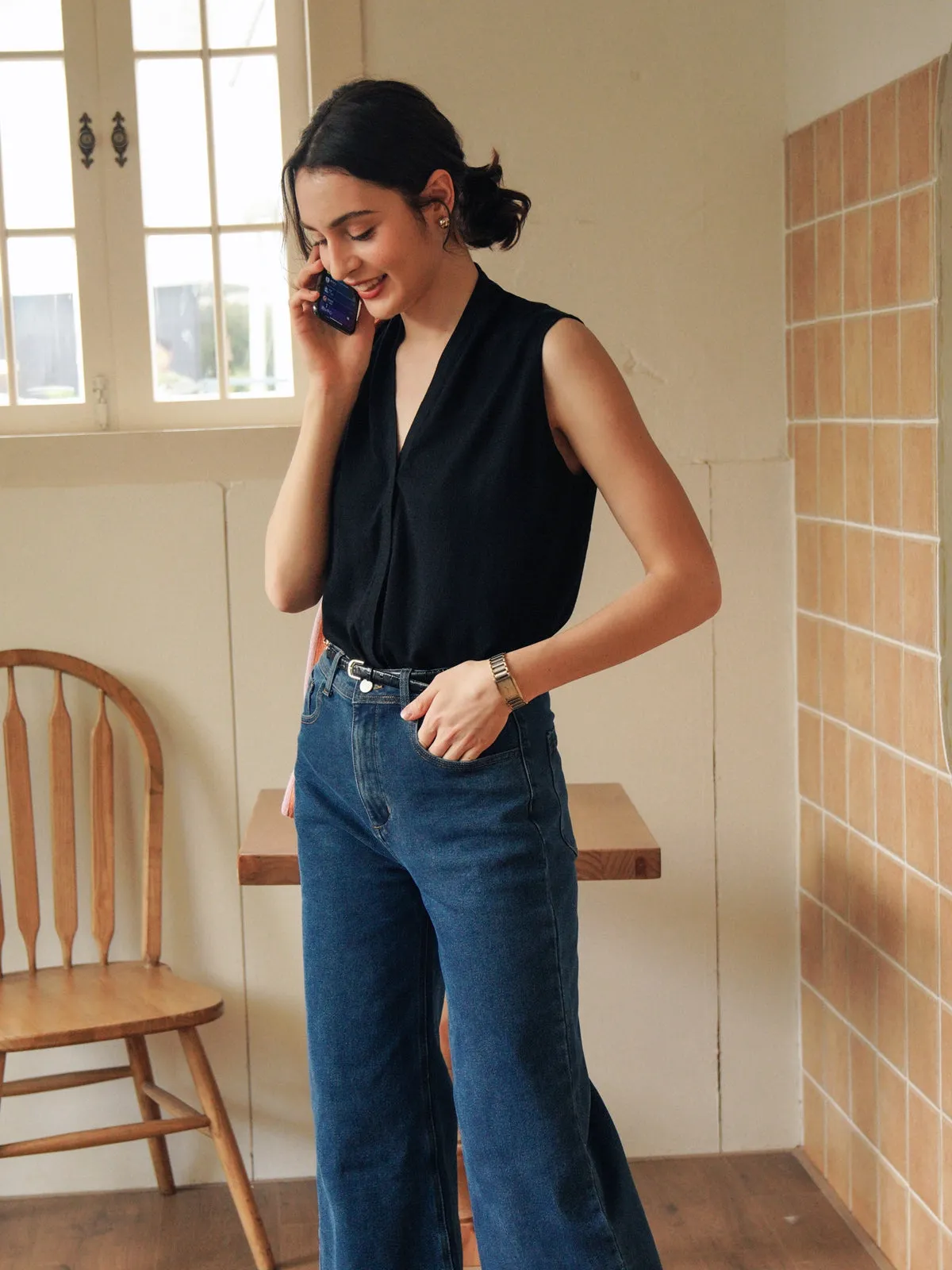 Wool Blend Knit Vest