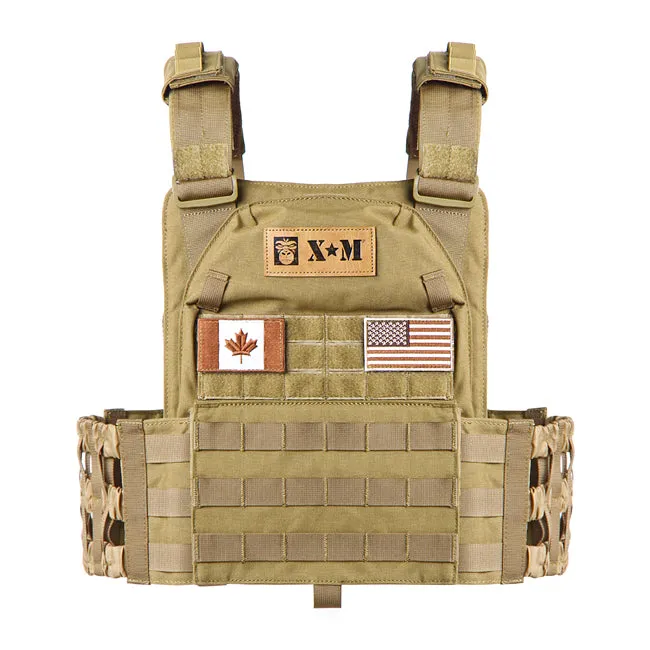 XM FITNESS Tactical Weighted Vest TAN